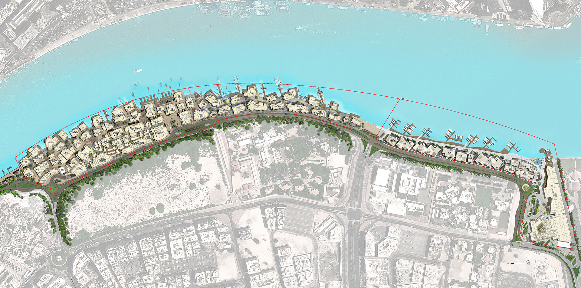 Masterplan of Al Seef Dubai